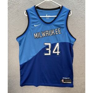Milwaukee Bucks Jersey Mens 52 Blue Antetokounmpo Stitched Swingman City Edition